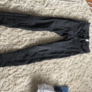 H&M Black distressed skinny jeans